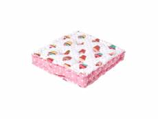 Homescapes coussin de sol - cupcakes - 50 x 50 cm KT1250B