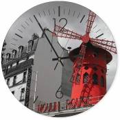 Horloge Murale Décorative Design Moulin Parisien -