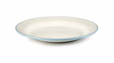 IBILI 920024 Assiette Plate Versalles, Acier, Blanc,
