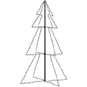 Inlife - Arbre de Noël cône 160 led d'intérieur/d'extérieur 78x120 cm