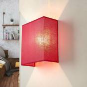 Licht-erlebnisse - Applique intérieure Alice au design Loft en tissu rouge vif pour donner une touche de couleur et en panache - Rouge
