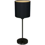 Mexlite lampe de table Noor - noir - métal - 20 cm - E27 (grande raccord) - 1563ZW - Noir