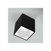 Millumine - Spot Essentiel Cube Noir Intérieur Blanc - Noir