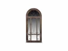 Miroir ancien vertical bois 60x3x130cm - marron - décoration