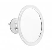 Miroir Grossissant à ventouse (X5) - Blanc - Diamètre: 17,5 cm - Blanc