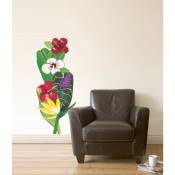 Sticker mural Bahamas fleurs exotiques, 48x115cm -