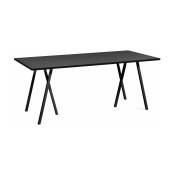 Table en acier noire L180 cm Loop Stand - HAY