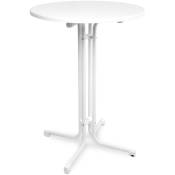 Table Haute Pliante Outdoor Sylt Blanc, 80cm (∅)
