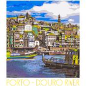 Travel - Signature Poster - Affiche Murale - Format Portrait - Papier Beaux-Arts Mat 270 gr - Design Porto2 - 21x30 cm - Porto2