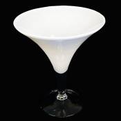 Verre à martini blanc - Hauteur : 30 cm - Diamètre