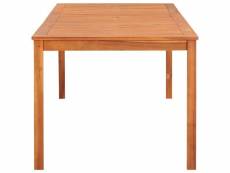 Vidaxl table de jardin 215x90x74 cm bois d'acacia massif 45963