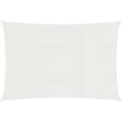 Voile d'ombrage 160 g/m² Blanc 2x4,5 m pehd - Inlife