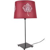1001kdo - Lampe metal Fleur Rose