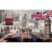 Affiche london graphique england - 60x40cm - made in France - Gris