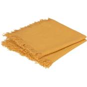 Atmosphera - Lot de 2 serviettes de table Maha jaune