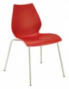 Chaise empilable Maui / Plastique - Kartell rouge en plastique