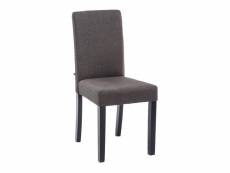 Chaise ina revêtement tissu , gris foncé/noir