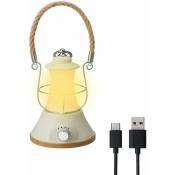 Csparkv - Lampe de camping rechargeable, (blanc) lampe
