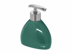 Distributeur à savon ou lotion en céramique vert émeraude 250 ml - five