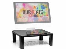 Duronic dm055 réhausseur d'écran/support pour écran d'ordinateur/ordinateur portable/écran tv avec hauteur ajustable de 4 à 15 cm – surface de 40 x 28