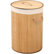 Eosnow - Panier à linge pliable en bambou, panier