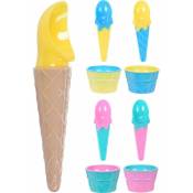 Excellent Houseware - Service de crème glacée pour 4 personnes, coloré