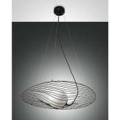 Fabas Luce Lighting - Fabas Luce Homa Plafonnier Wire Frame en verre noir, E27