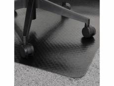 Floortex - tapis protection de sol - pvc - noir - moquette
