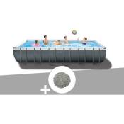 Intex - Kit piscine tubulaire Ultra xtr Frame rectangulaire 7,32 x 3,66 x 1,32 m + 20 kg de zéolite