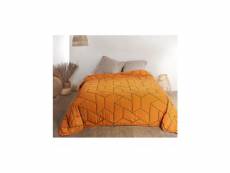 Jeté de lit "calisson" - 250x260cm - orange