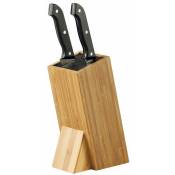 Knife Block w. string inlay, bamboo