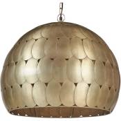 Lampe Pendante Plafond Suspension en Métal Cuivré et Forme de Cloche Harangi - Laiton