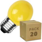 Ledkia - Pack 20 Ampoules led E27 3W 300 lm G45 Monochrome