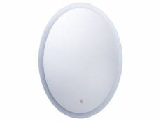 Miroir lumineux led ovale 60 x 80 cm viriat 228908
