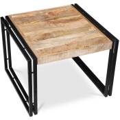 Petite table basse en bois - Design industriel vintage