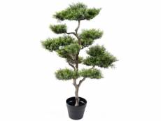 Plante artificielle haute gamme spécial extérieur / pin artificiel bonsai - dim : 95 x 60 cm -pegane-