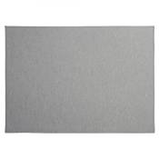 Set de table en tissu polyester gris clair