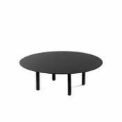 Table basse 02 Medium / Ø 78 x H 25 cm - Acier - Serax noir en métal