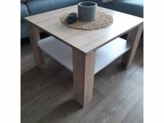 Table blanc sonoma 60 x 42 x 60 cm (lxhxp)
