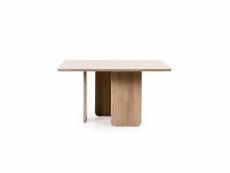 Table de repas carré bois naturel - teulat arq - l 2137 x l 137 x h 75 cm - neuf
