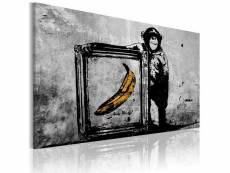 Tableau inspired by banksy - black and white taille