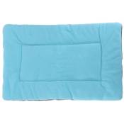 Tapis Coussin Lit Couchage Tissu Velours Chien Chat Animaux Niche Dog Bed Bleu S