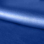 Tissu uni ekokuir brillant - Bleu - 1,4 m