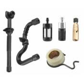 6Pcs Oil Pump Worm Gear Fuel Oil Hose Filter Service