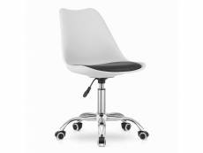 Albad - fauteuil pivotant style moderne bureau/chambre