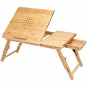 Casaria - deuba - Table de lit en bambou Support pour