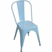 Chaise lank industrielle bleu
