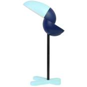 ÉTude de Chevet de Chambre à Coucher Minimaliste Nordique Enfants Apprenant la Lampe de Table à Gradation éLectrode de Style Pivert, Bleu