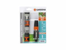 Gardena nécessaire de base –adapté tuyau ø13mm et ø15mm –compatibilité original gardena system –kit complet– garantie 2ans GAR4078500010344