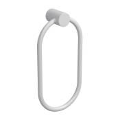 Gelco Design - anneau porte-serviette tubo inox blanc - blanc